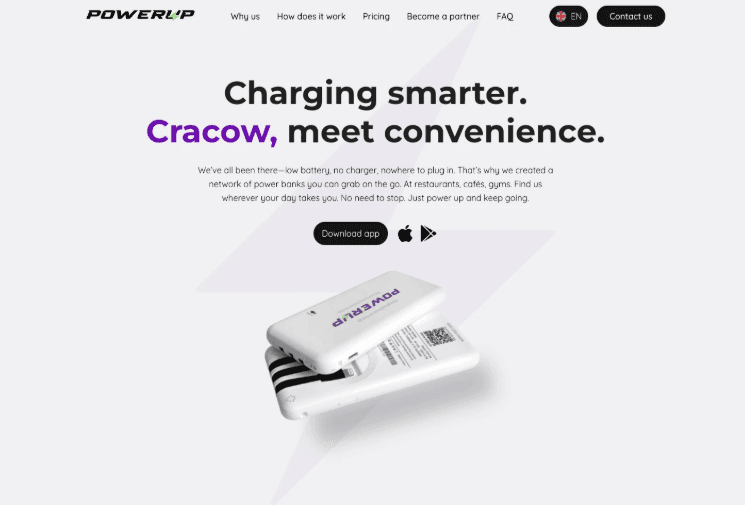 PowerUp – Smart Device Rental Website