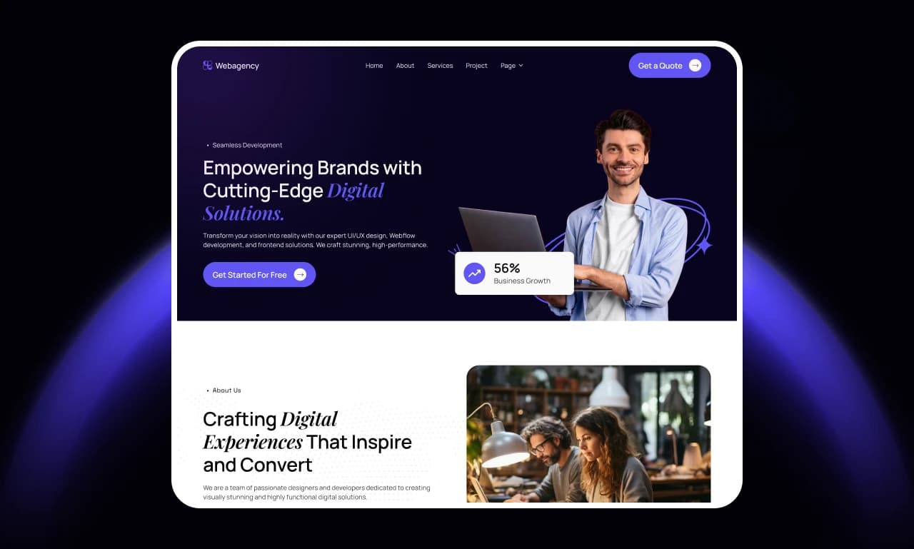 Corporate Agency Website – Full Stack Development