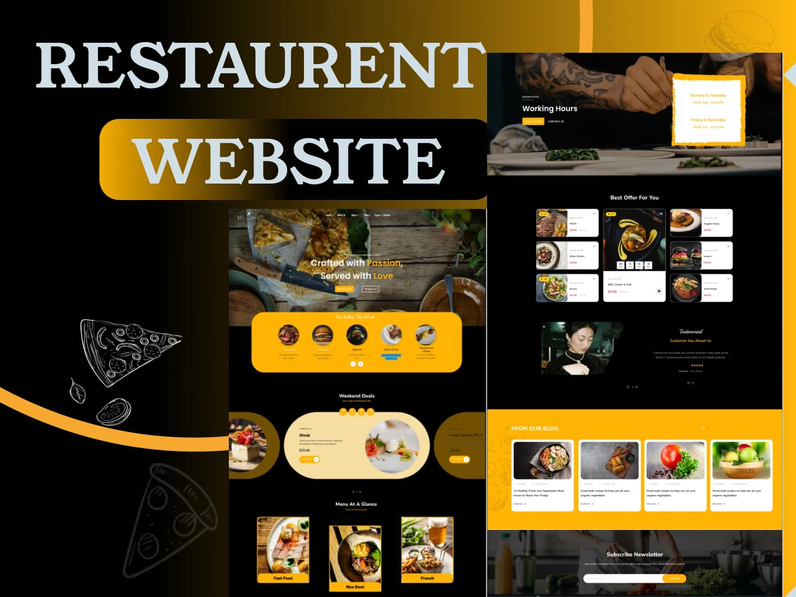 Dynamic Restaurant Website & Menu Design