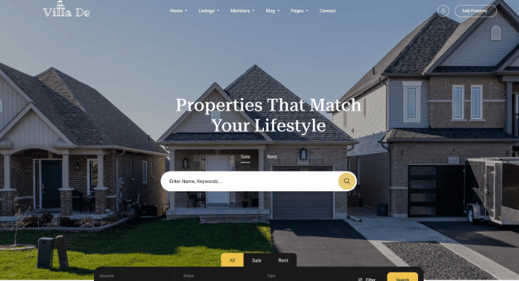 Modern Real Estate Website Design